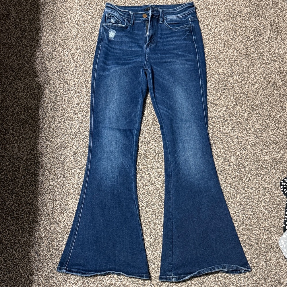 Flying Monkey Dark Blue Flare Jeans